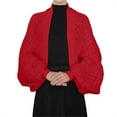 thumbnail image 3 of Women's Fashion Hollow Out Knitted Shawl Coat Wrap Cardigan For Layering, 3 of 4