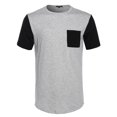 thumbnail image 1 of FashionOutfit Men's French Terry Short Sleeve T-Shirt w/ Quilted Pocket, 1 of 3