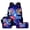 Pattern 9, variant on New cartoon anime 3D Korean-style Neon Demon Squad cool printed large-capacity backpack lunch bag three-piece set