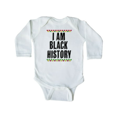 

Inktastic I am Black History Month Gift Baby Boy or Baby Girl Long Sleeve Bodysuit