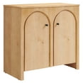 thumbnail image 2 of Modway Appia 2-Door Arched Door Storage Cabinet in Oak, 2 of 9
