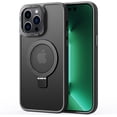 thumbnail image 2 of Compatible with iPhone 15 Pro Frosted Case with Ring Stand 180° Rotatable Magnetic Kickstand Invisible Holder Translucent Fashion Luxury Protection Shockproof Case for Women Girls Man, 2 of 12