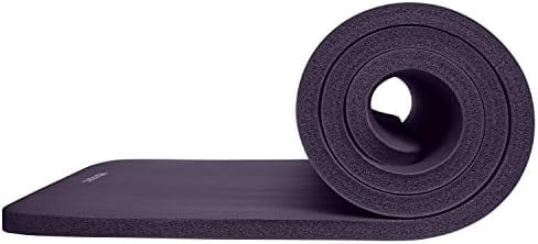 Solana Yoga Mat 1" Thick w/Nylon Strap for Men & Women - Non Slip Exercise Mat for Home Yoga, Pilates, Stretching, Floor & Fitness Workouts