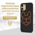 thumbnail image 2 of Case Yard Wooden Case for iPhone-11 Soft TPU Silicone cover Slim Fit Shockproof Wood Protective Phone Cover for Girls Boys Men and Women Supports Wireless Charging Dog Face Design, 2 of 7