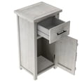 thumbnail image 6 of SYNGAR Gray Nightstand for Bedroom, Farmhouse Side Tables End Table with Drawers and Storage Cabinet For Bed Side Sofa Side, LJ1714, 6 of 9