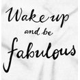 thumbnail image 2 of Wake Up Be Fabulous Beauty Motivation Women's Plus Size Graphic Tee Brisco Brands 2X, 2 of 5