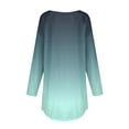 thumbnail image 5 of kytmyeq Women's Loose Round Neck Gradient Print Long Sleeve T-Shirt Top Pullover, 5 of 6