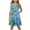C Blue, variant on Fjofpr Girls Dresses $ 5.00 Toddler Girls Dress Summer Ruffle Sleeve Sundress Outfit For Kids 4-14T