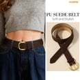thumbnail image 5 of WHIPPY Women Leather Belt for Jeans Dresses Ladies Suede Leather Belts, 5 of 8
