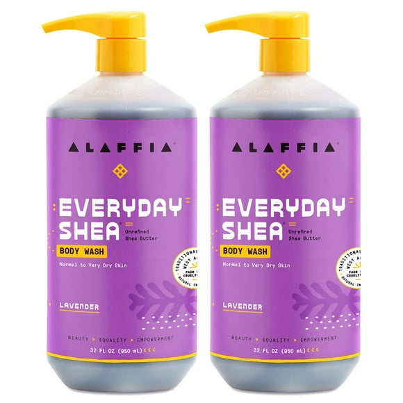 Alaffia Everyday Shea Body Wash, Naturally Helps Moisturize and Cleanse Without Stripping Natural Oils with Fair Trade Shea Butter, Neem, and Coconut Oil,
