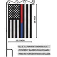 thumbnail image 2 of Thin Blue Line Red Line Garden Flag Small Vertical Double Sided 12.5 x 18 Inch Police Fire Honor Law Enforcement Flag Burlap Yard Outdoor Decor, 2 of 6