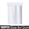 thumbnail image 1 of Bolsas selladas con cremallera gruesa, bolsa de almacenamiento de plástico transparente para joyería pequeña, embalaje de alimentos, bolsa de sellado con cremalleras reutilizables, venta al por mayor, 1 of 4