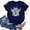 Navy, variant on KDFJPTH Womens Graphic T Shirts Cow Shirt Cute Cow Interesting Animal Pattern Farm Life Short Sleeve Holiday Tshirts Top