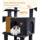 thumbnail image 4 of Rascador para Gatos ABCPET Grande Torre para Gatos 68 cm con Postes para Rascar Gris, 4 of 8