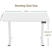 Furmax 48 x 24 Home Office Electric Height Adjustable Standing Desk