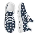 thumbnail image 1 of Zapatos planos de plataforma ligeros para mujer, de nuevo estilo, con diseño de cielo estrellado y diseño dental oscuro, zapatillas de malla para mujer, 1 of 6