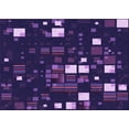 thumbnail image 1 of Ahgly Company Indoor Rectangle Patterned Purple Violet Purple Area Rugs, 5' x 7', 1 of 6