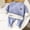 Blue, variant on Unisex Boys Girls Thermal Underwear Set for Kids Long Sleeves Fleece Lined Base Layer Top Home Warm Fall Winter Set Pink 9-10Years