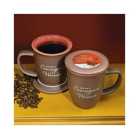 Abbey Press - Abbey Press Courageous Woman Mug and Coaster Set - 4 x 4.38