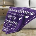 thumbnail image 6 of Get Well Soon Gifts for Women, Chemotherapy Must Haves for Women, Purple Blanket Get Well Gifts for Women, Cancer Comfort Gifts Thinking of You Gifts for Women Men Inspirational Positive Blanket Gift, 6 of 6