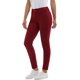 thumbnail image 1 of Pantalones vaqueros elásticos ajustados de tiro medio de colores con bolsillos reales completos de algodón 98 % para mujer (estándar y grande) Wine12 Short, 1 of 4