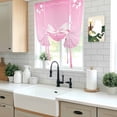 thumbnail image 5 of Valentine's Day Balloon Curtains for Bedroom/Front Door/Bathroom, Pink Bowknot Ribbon Modern Mother's Day Tie Up Curtains 63 Inch Length Light Filtering Kitchen Curtains Shades for Windows 46"x63", 5 of 8