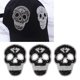 thumbnail image 3 of Parche Bordado, Fabricación De Bricolaje, 3 Piezas De Parches De Calavera Negros Para Coser Vestidos, 3 of 7