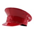 thumbnail image 2 of Sombrero de marinero con visera para vendedor de periódicos, ideal para bailes de máscaras de Halloween y presentaciones en el escenario. Rojo, 2 of 9
