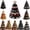 Retro Star Tree, variant on New 3D Quilted Fabric Christmas Tree Kit, DIY Patchwork Craft Set for Beginners, Handmade Tabletop Holiday Decor