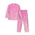 thumbnail image 2 of Kll Breast Cancer Pink Ribbons Awareness Sleepwear Mens Flannel Pajamas,Long Cotton Pj Set, 2 of 9