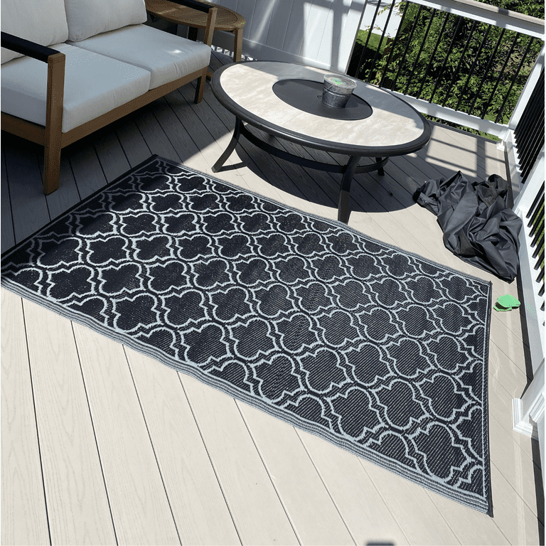 Groovy Rug for Patio, Colorful Indoor Outdoor Rug for Patio outdoor Rugs  Deck Porch, Entryway or Patios Outside CATS Rug Multi-color 