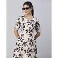 thumbnail image 5 of Moomaya Womens Short Sleeves Mini Dress, Sweetheart Neck, A-Line Dress, 5 of 7