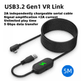 thumbnail image 5 of 5M Link Cable for Quest 2/3/Pro/Pico Neo3 Data Transfer Cord Fast Charging Wire Line for Quest 3 VR Accessories-5M, 5 of 5