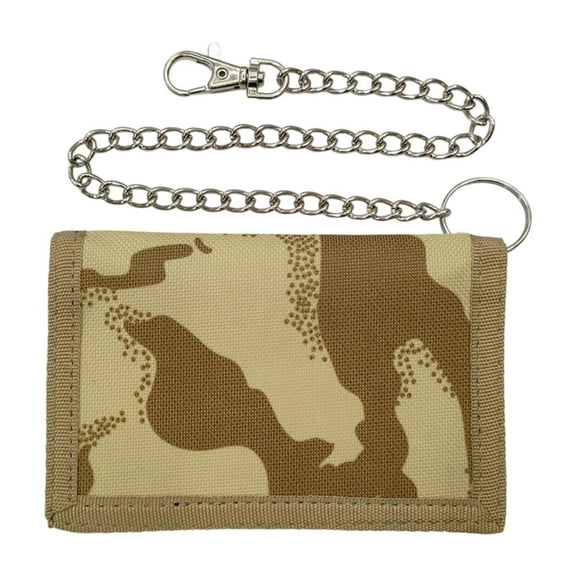 Yunhgft Trifold Outdoor Sports Wallet Card Holder with Zipper for Children Dad Teens Khaki