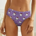 thumbnail image 3 of Hello Kitty Women's Underwear Low Rise Full Coverage Briefs Breathable Underpants Ladies Regular Plus Size Panties, 3 of 6