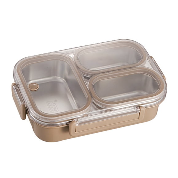 Wosthever Fiambrera de acero inoxidable con tapa, ideal para niños y oficinistas. Mostrada caqui