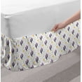 thumbnail image 2 of Cactus Bed Skirt, Cacti Silhouettes with Stripes and Sun Motifs Background Succulent Plants Pattern, Elastic Bedskirt Dust Ruffle Wrap Around for Bedding Decor, 4 Sizes, Multicolor, by Ambesonne, 2 of 2
