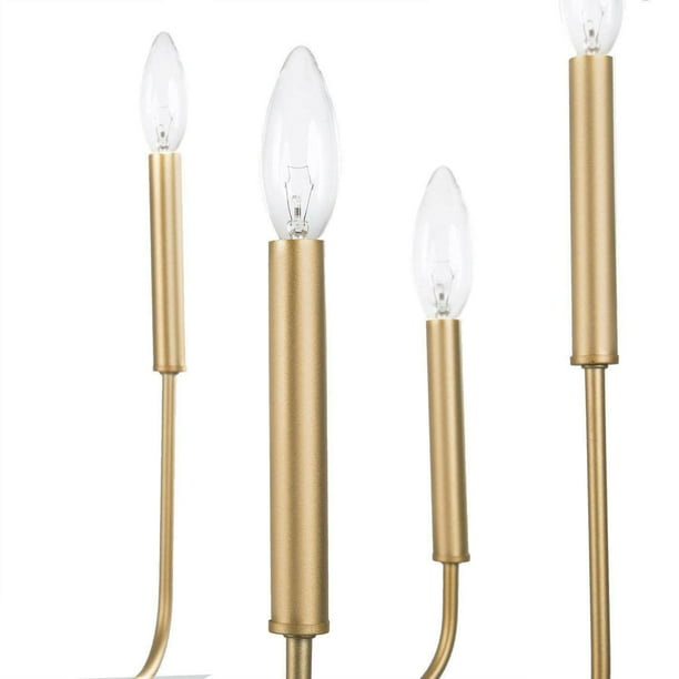 LIE ♡ LNC 8-Light Gold Linear Modern/Contemporary Chandelier