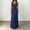 Navy, variant on Dresses for Women Maxi Racerback Tank Dress Sleeveless Scoop Neck Slim Casual Dresses Solid Vacation Beach Brown S
