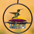 thumbnail image 3 of Comedero para Colibríes, Hermoso Comedero Colgante para Pájaros con de Metal Circular y Botella de Metal. Comedero para Colibríes, 3 of 6