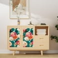 thumbnail image 3 of Floral Wallpaper Peel and Stick, Watercolor Blue and Pink Rose Contact Paper 17.4" x 393" Removable Waterproof Self-Adhesive Flower Wall Paper for Bedroom Countertop Desk Cabinets Renter Friendly, 3 of 8