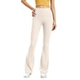 thumbnail image 3 of Zulora Women's High Waist Flare Leggings Yoga Pants Soft Stretchy Workout Lounge Trousers for Daily Casual Wear, 3 of 7