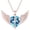 03-Mar-Aquamarine, variant on Angel Wings Necklace with Cross Sterling Silver Guardian Angel Wings Pendant Ruby July Birthstone Necklace Christmas Birthday Angel Jewelry Gifts for Women