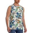 thumbnail image 2 of Pofeuu Dinosaurs And Leaves Print Men's Muscle T-Shirt, Sleeveless, Muscle Tank, Classic Muscle Tee Top For Men Casual Sleeveless Muscle T-Shirt Trendy Clothes-XX-Large, 2 of 7