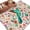 Orange, variant on Turquoise Birds Round Rug 3ft Washable Circle Entryway Rugs Non Slip Country Cartoon Colorful Flowers Herbs Area Rug Indoor Floor Carpet for Bedroom Kitchen Living Room Office Dining Room Nursery