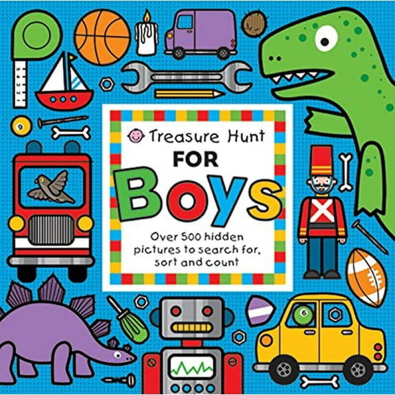 Pre-Owned Treasure Hunt for Boys: Over 500 Hidden Pictures to Search For, Sort and Count! (Priddy Books Big Ideas for Little People) Paperback
