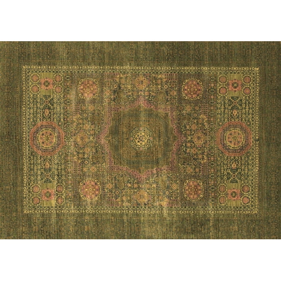 Ahgly Company Indoor Rectangle Abstract Brown Modern Area Rugs, 8' x 12'