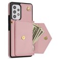 thumbnail image 4 of Allytech for Samsung Galaxy A53 5G Wallet Case Cover, PU Leather Large Space Cards Slots Detachable Shoulder Strap Back Cover for Girls Women Shockproof Phone Case for Galaxy A53 5G - Pink, 4 of 8
