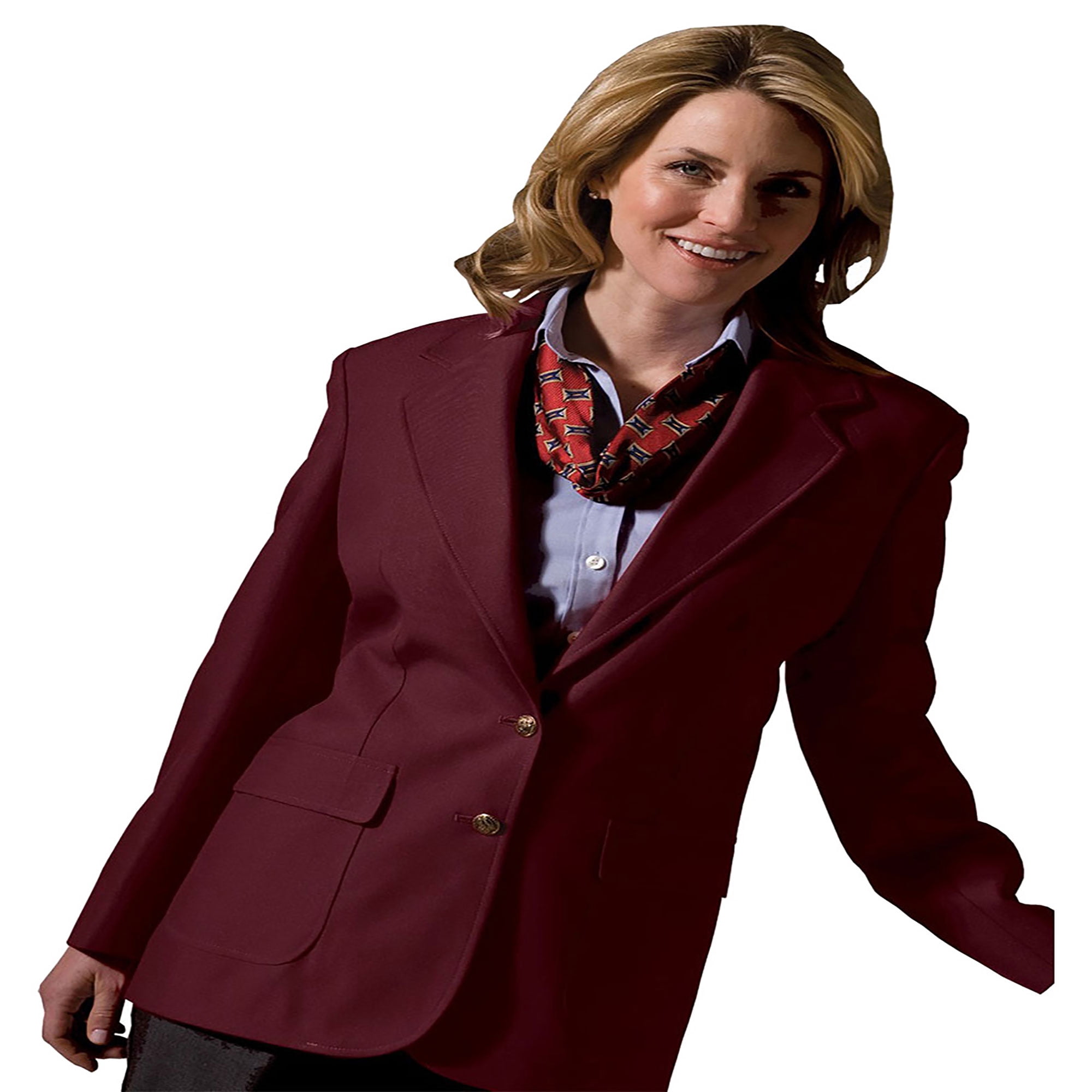 Edwards Garment Women's Two Button Single Breasted Blazer, Style 6500