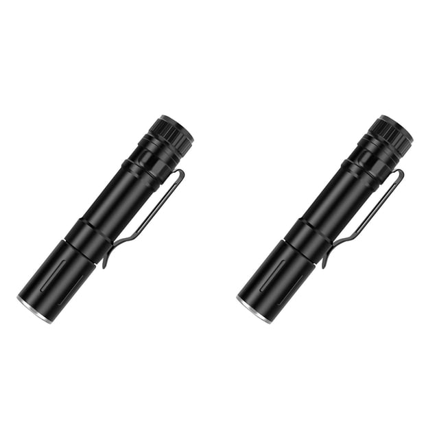 WUSUOWEI 2PCS Mini Pocket Pen Flashlight,USB Rechargeable,Mini LED Flashlights,Pin Design,Slim Pen Light,Aluminum Alloy Telescopic,Flashlight for Inspection,Everyday Carry and Emergency Use